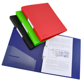 Raccoglitore antibatterico germ-savvy - pp- 2 anelli - diametro 25 mm - colori assortiti - rapesco