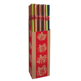 Rotolo carta regalo ecocolor - 3 x 1 m - colori assortiti - sadoch