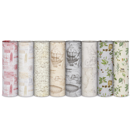 Rotolo ecocarta regalo retro' - 2 x 0,70 m - rex sadoch