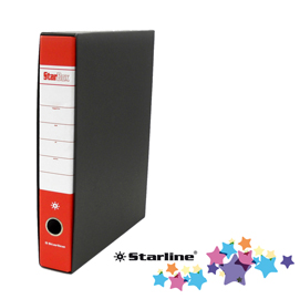 Registratore starbox - dorso 5 cm - protocollo 23x33 cm - rosso - starline