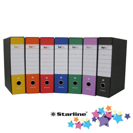 Registratore starbox - dorso 8 cm - protocollo 23x33 cm - viola - starline