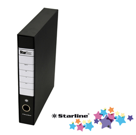 Registratore starbox sfuso - dorso 5 cm - protocollo 23x33 cm - nero - starline