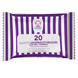 Salvietta struccante delicate - cotonet - conf. 20 pezzi