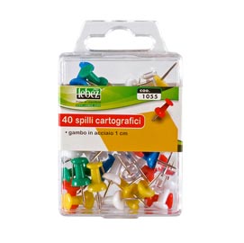 Spilli cartografici a clessidra - colori assortiti - lebez - scatola 40 pezzi