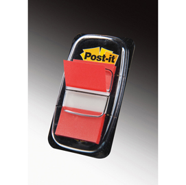 Segnapagina post it® index medium - 25,4x43,2 mm - rosso - post it® - conf. 50 pezzi