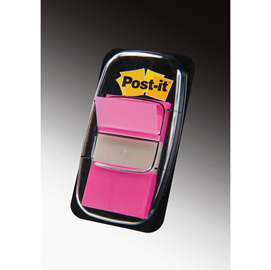 Segnapagina post it® index medium - 25,4x43,2 mm - rosa vivace - post it® - conf. 50 pezzi
