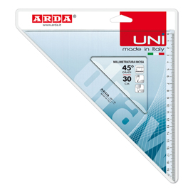 Squadra uni - 45gradi - 30cm - arda