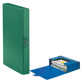 Scatola progetto eurobox - dorso 4 cm - 25x35 cm - verde - esselte