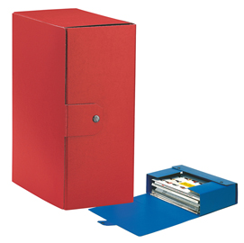 Scatola progetto eurobox - dorso 15 cm - 25x35 cm - rosso - esselte