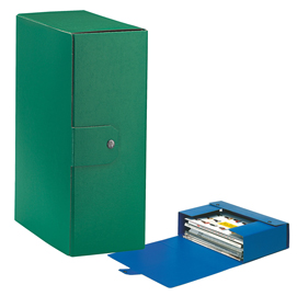 Scatola progetto eurobox - dorso 12 cm - 25x35 cm - verde - esselte