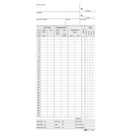 Schede orologio mensili - 22x10 cm - giallo - edipro - conf. 100 pezzi