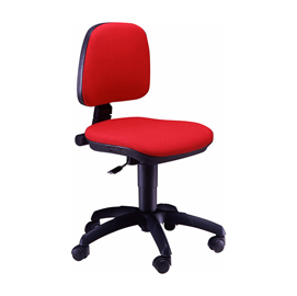 Sedia operativa a41b - senza braccioli - rosso - unisit