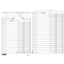 Schede in cartoncino 2 colonne - 17x12 cm verticale - edipro - conf. 100 pezzi