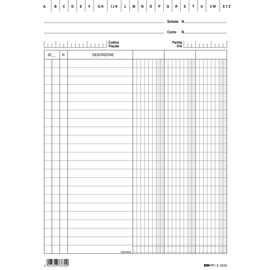 Schede in cartoncino 3 colonne - 21x15 cm verticale - edipro - conf. 100 pezzi