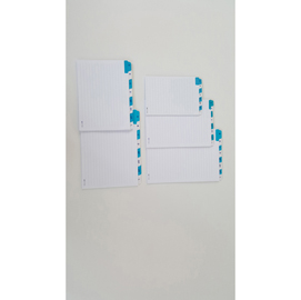 Schede - rubrica a/z - 15x21 cm (orizzontale) - bianco - edipro