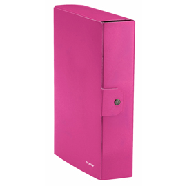Scatola progetto wow - dorso 8 cm - fucsia metallizzato - leitz