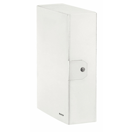 Scatola progetto wow - dorso 10 cm - bianco metallizzato - leitz