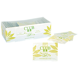 Salvietta rinfrescante al limone - club sl - conf. 50 bustine monodose