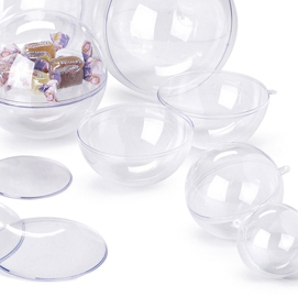 Sfera apribile in polistirene - trasparente - ø160mm - ri.plast