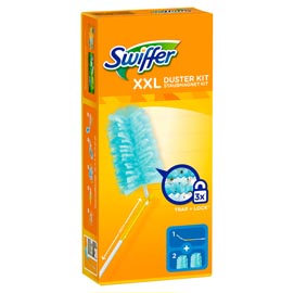 Swiffer duster xxl - 90 cm - azzurro - swiffer - starter kit completo con 2 piumini