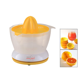 Spremiagrumi elettrico citrus - 15x21x13 cm - 500 ml - 25 w - 220/240 v - bianco/giallo - melchioni
