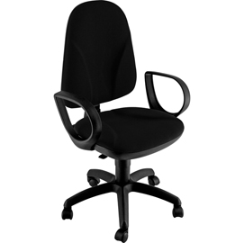 Sedia operativa tmtmi - braccioli opzionali - ignifuga - nero - unisit