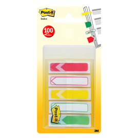 Segnapagina post it® index mini freccia - 12x43,2 mm - post it® - conf. 100 pezzi