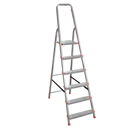 Scala domestica stella basic - 6 gradini - alluminio - marchetti