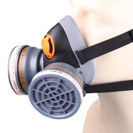 Semimaschera m6400 spray kit - 2 filtri a2 e 2 filtri p3 - deltaplus