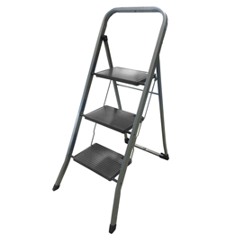 Scala sgabello dalì - 3 gradini - acciaio verniciato grigio - marchetti