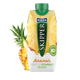 Succo skipper - gusto ananas - zuegg - brick 330 ml