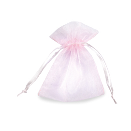 Sacchetti organza milly - 8,5x10cm - rosa - 20 sacchetti - pnp