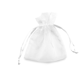 Sacchetti organza milly - 12,5x17cm - bianco - 20 sacchetti - pnp