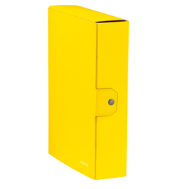 Scatola progetto wow - dorso 8 cm - giallo - leitz