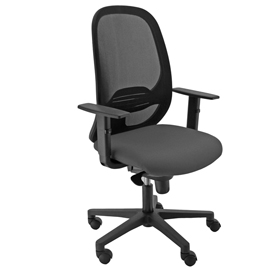 Sedia operativa andy - con braccioli - nero - unisit