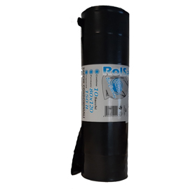 Sacchi - 80x120 cm - 130 l - 74 micron - nero - rolsac - conf. 10 pezzi
