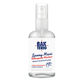 Spray detergente mani alcolico - 60 ml - bakterio