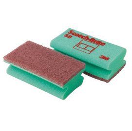 Spugne accoppiate - verde - scotch-brite - conf.10 pezzi
