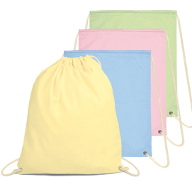 Sacca sport multiuso basic pastel - 34 x 43 cm - colori assortiti - lebez