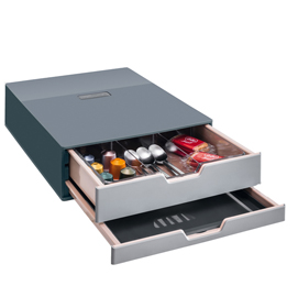 Set coffee point box s - 280 x 95 x 356 mm - organizer da cassetto incluso - durable