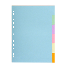 Separatore forever - a4 - 6 tasti - cartoncino - 170 gr - exacompta