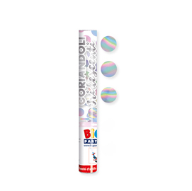 Sparacoriandoli cannon - colori assortiti - metal iridescente - 8 mt - big party