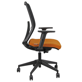 Seduta operativa aria arc - con braccioli regolabili - ruggine - unisit