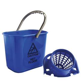 Secchio polar - con strizzatore - 15 l - blu - perfetto