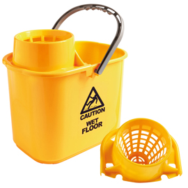 Secchio polar - con strizzatore - 15 l - giallo - perfetto
