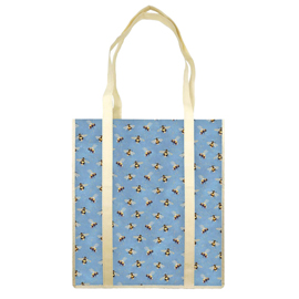 Shopper con manici - fantasia bees - 35 x 40 x 8 cm - carta lavabile 100 gr - kartos