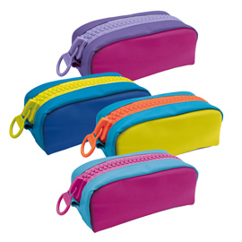 Taschetta zippy colors - 22 x 10 x 8 cm - pu - colori assortiti - lebez