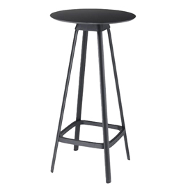 Tavolo bar alto tapas tapta - rotondo - nero - unisit