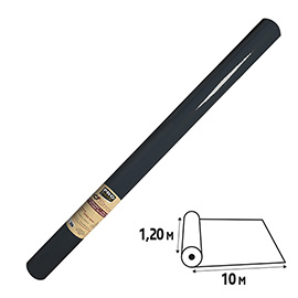 Tovaglia idrorepellente - in rotolo - 1,2 x 10 m - spunbond - nero - pro nappe