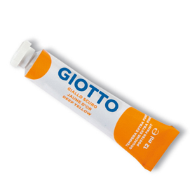 Tempera tubo 4 - 12ml - giallo scuro - giotto